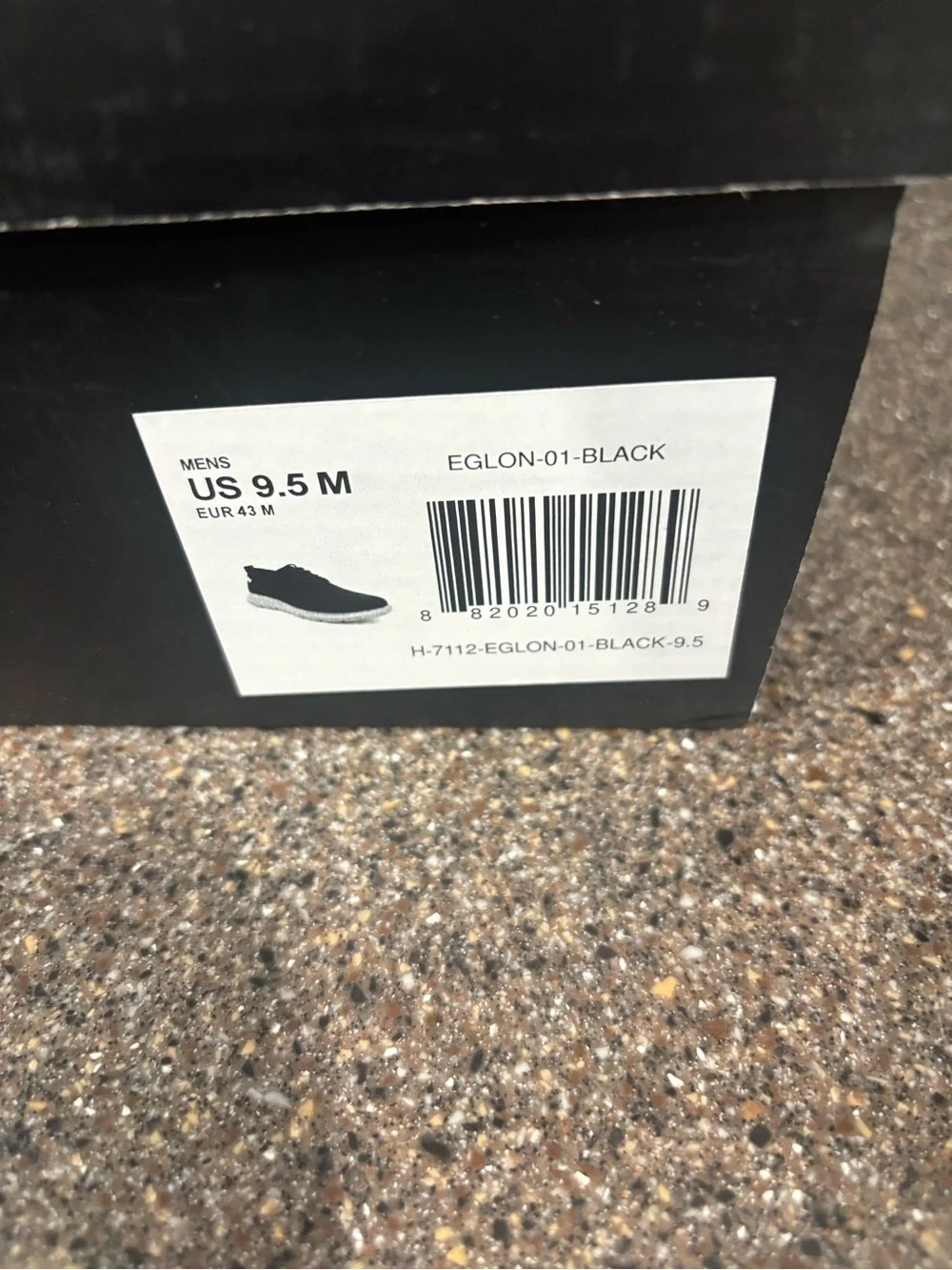 Men's Black Derby Shoes with Tan Accent